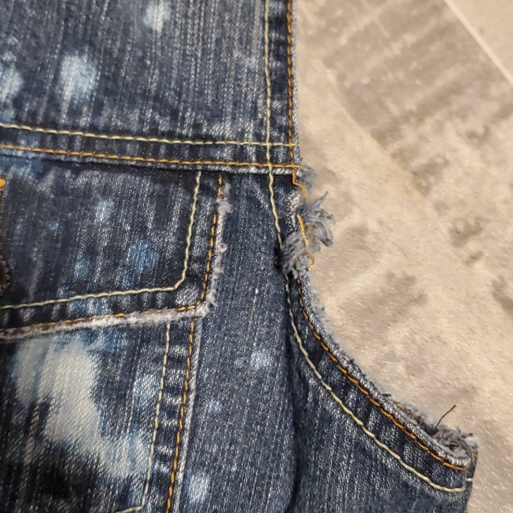 GUC Duck Head Bleached Rugged Denim Vest - Picture 8 of 9